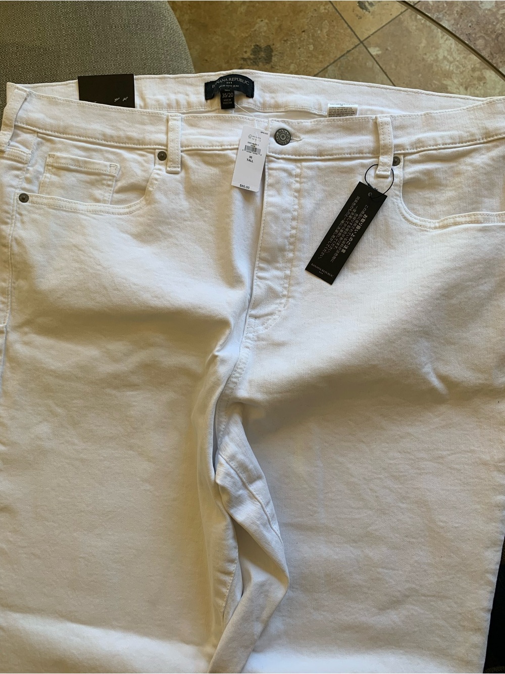Banana Republic Slim White Skinny Jeans for Women - Picture 2 of 8
